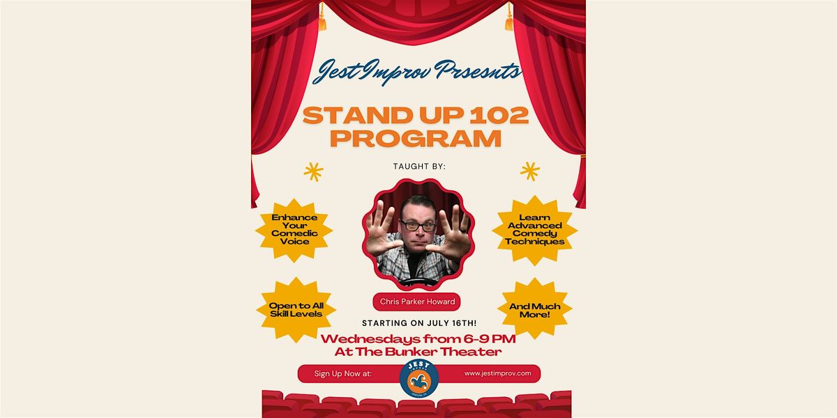 Jest Improv's Stand Up Comedy 102 Program: Expanding Your Set!, 16 July | Event in Ventura | AllEvents