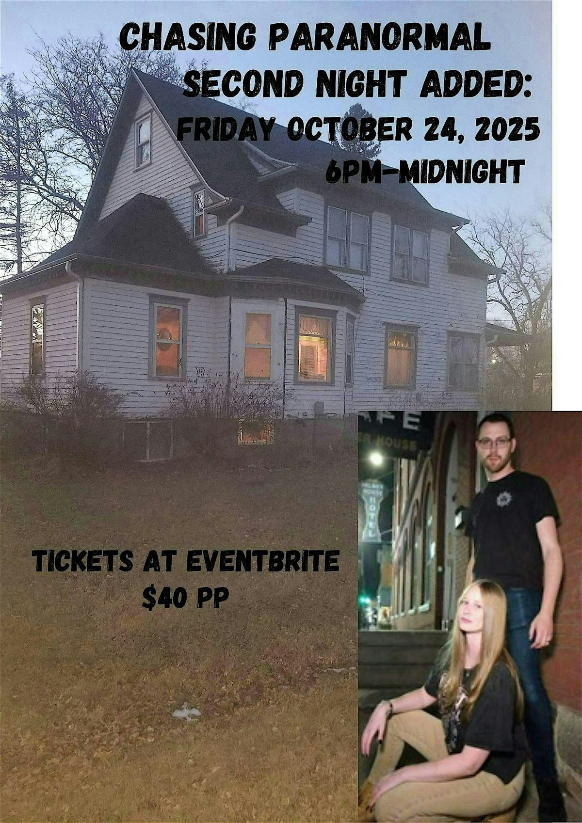 Chasing Paranormal Boyd house Investigation, 24 October | Event in Boyd | AllEvents