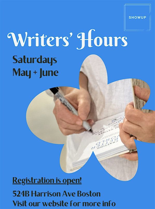 Writer's Hours, 24 May | Event in Boston | AllEvents