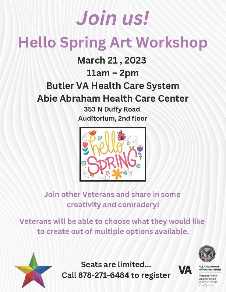 Hello Butler FREE Hello Spring Art Workshop, 353 North Duffy Road, Butler, PA ...
