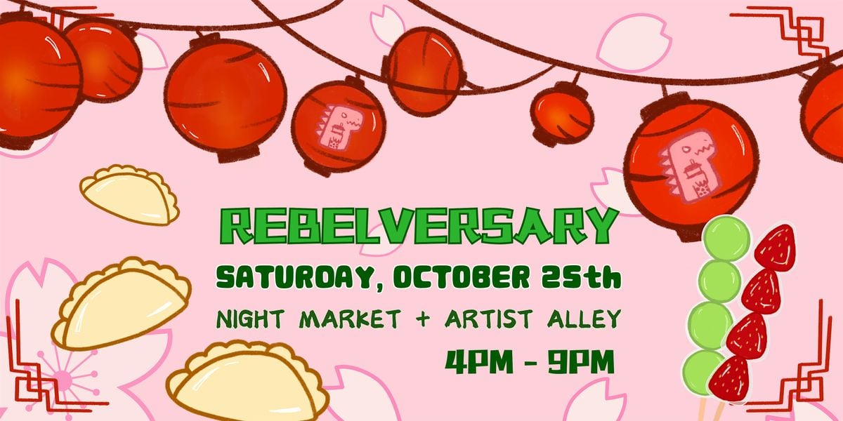3-Year REBELVERSARY Block Party & Night Market, 25 October | Event in Decatur | AllEvents