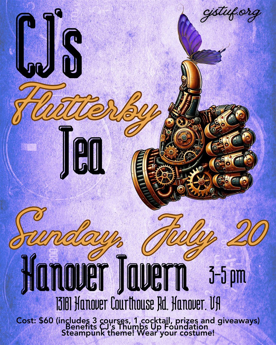 CJ’s Butterfly Tea 2025, 20 July | Event in Hanover | AllEvents