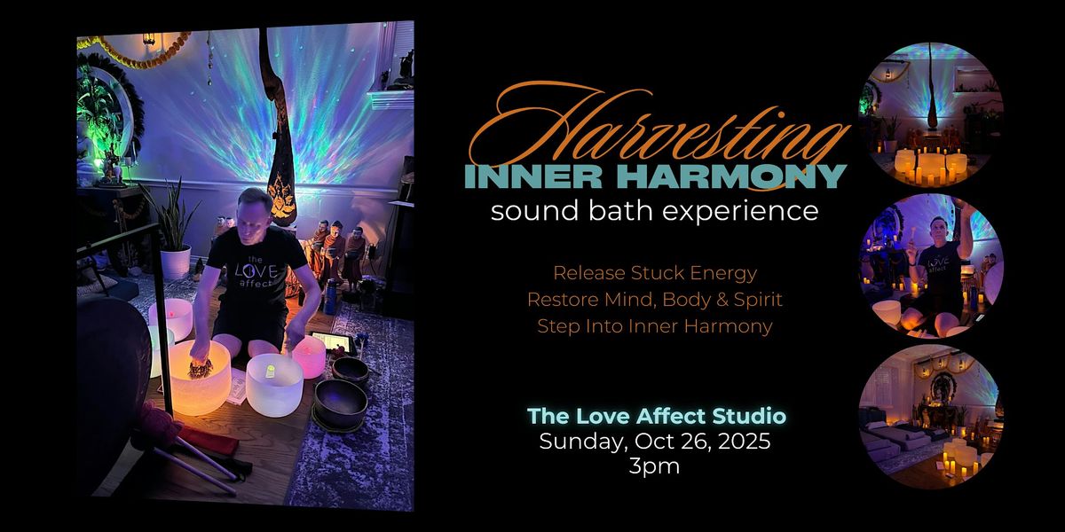 Harvesting Inner Harmony Sound Bath Experience, 26 October | Event in Dallas | AllEvents