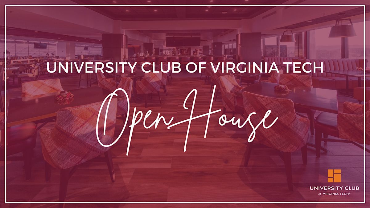 University Club of Virginia Tech Open House - New VT Family Move-In, 20 August | Event in Blacksburg | AllEvents