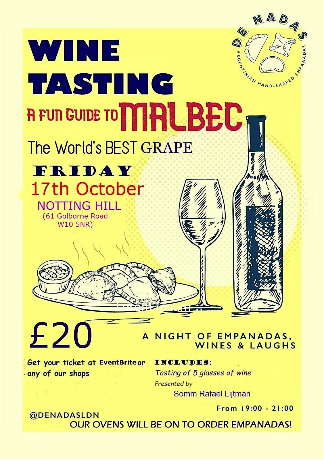 Wine Tasting: A fun guide to MALBEC, 17 October | Event in London | AllEvents