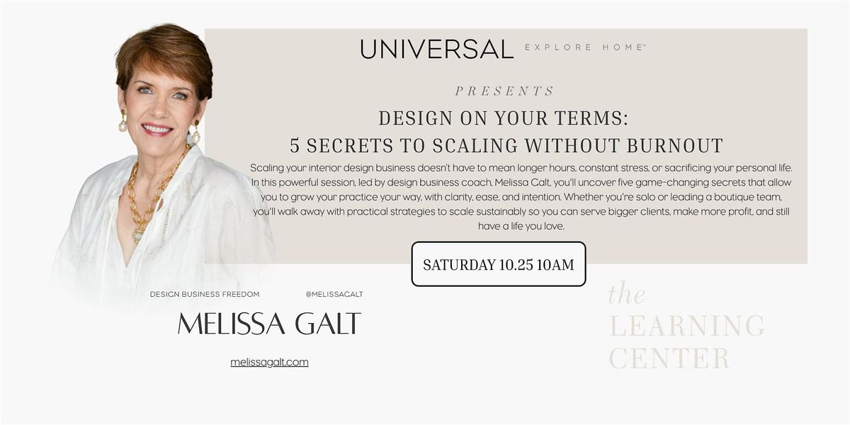 Design on Your Terms: 5 Secrets to Scaling Without Burnout, 25 October | Event in High Point | AllEvents