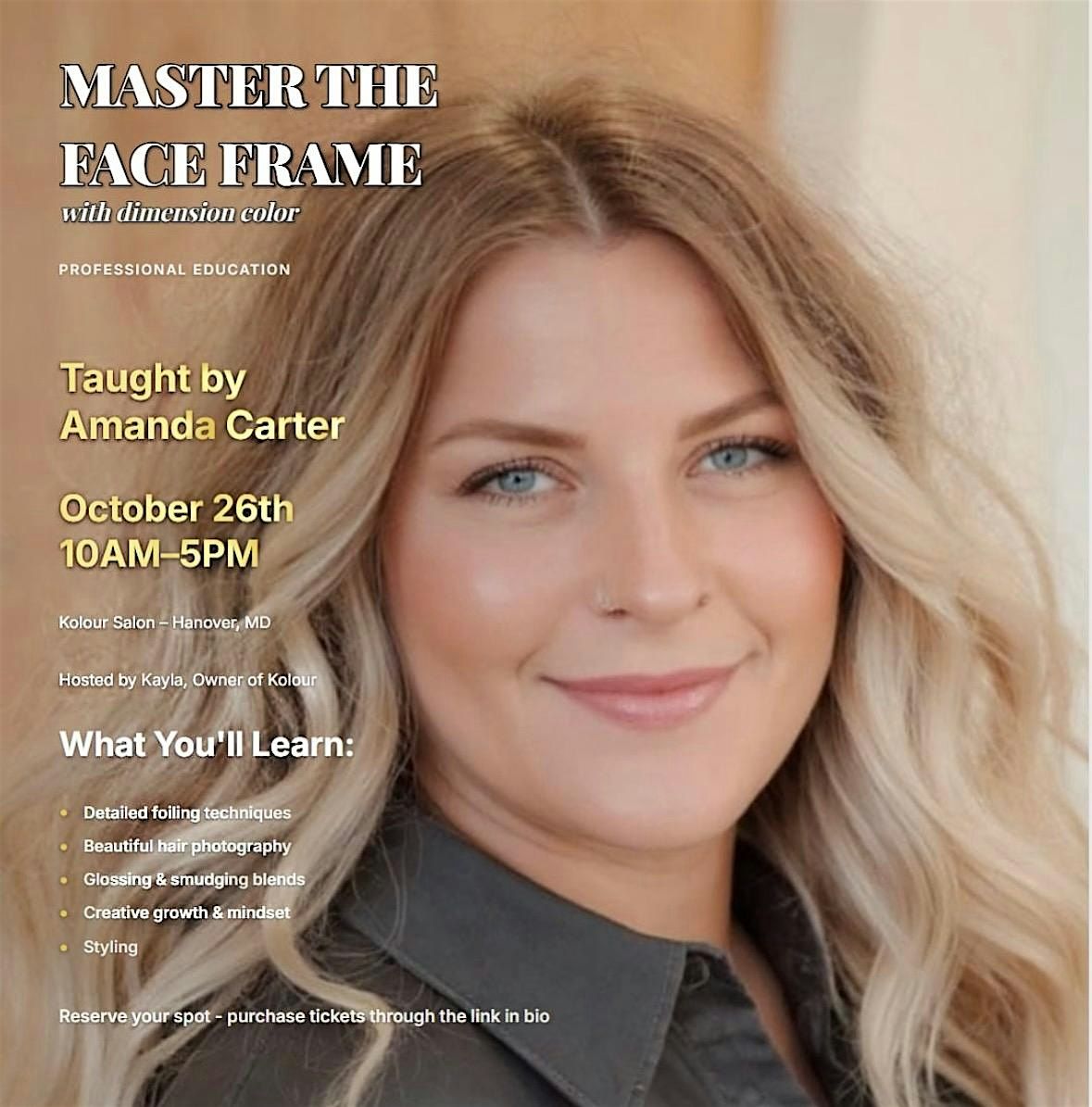 Master the Face Frame with Dimensional Color, 26 October | Event in Hanover | AllEvents
