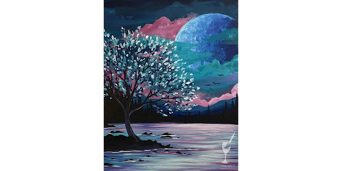 The Moon Calls Out to the Tree - Paint and Sip in Houston | Classpop!™, 20 October | Event in Pasadena | AllEvents