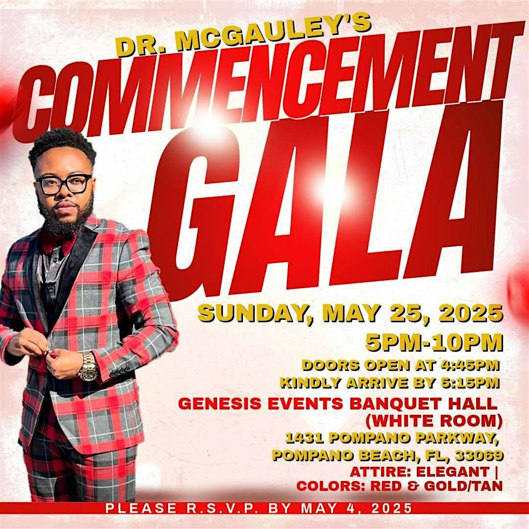 Dr. McGauley's Commencement Gala, 25 May | Event in Pompano Beach | AllEvents