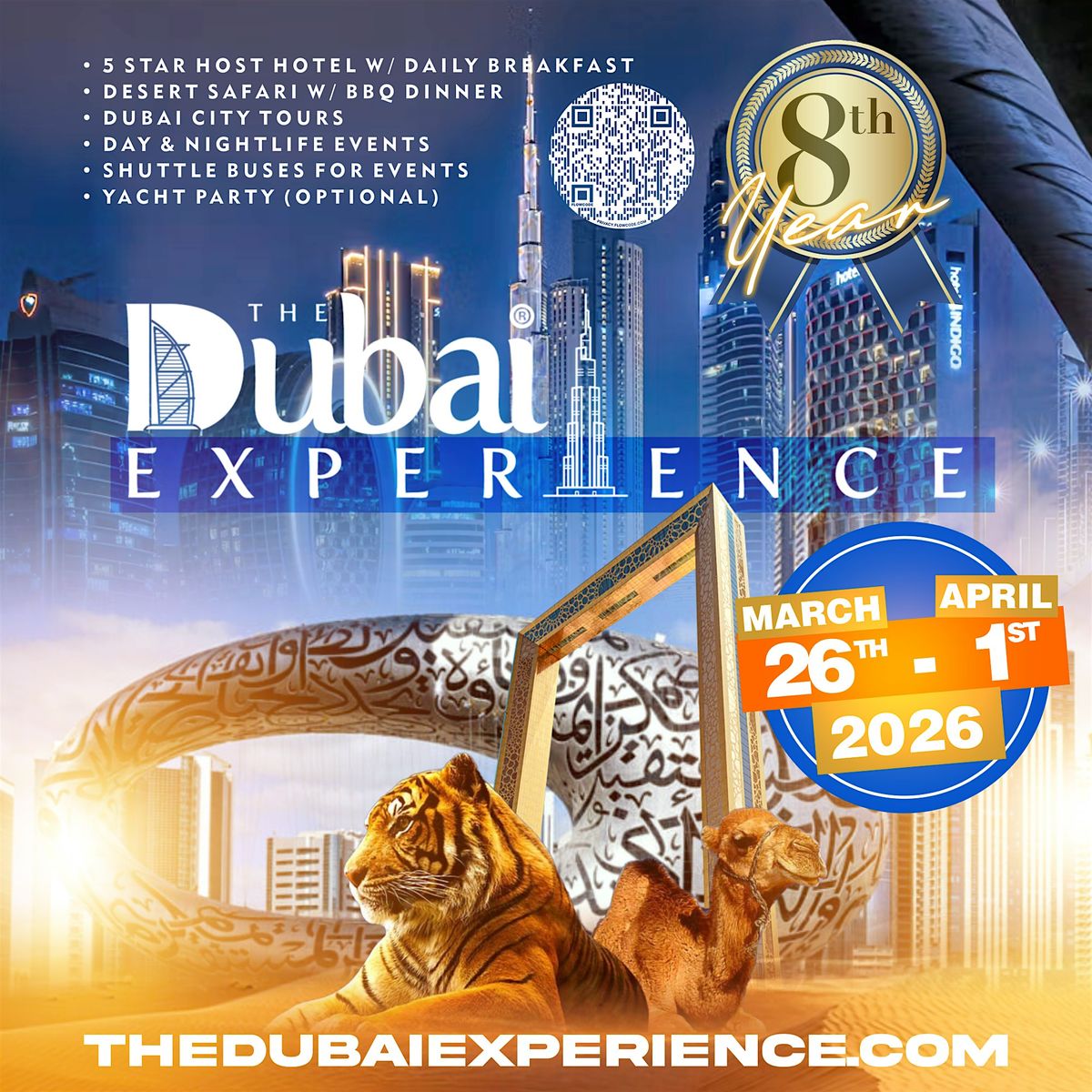 The Dubai Experience 2026: 8 Years of Vibes, Luxury & Legendary Nights, 26 March | Event in Dubai | AllEvents