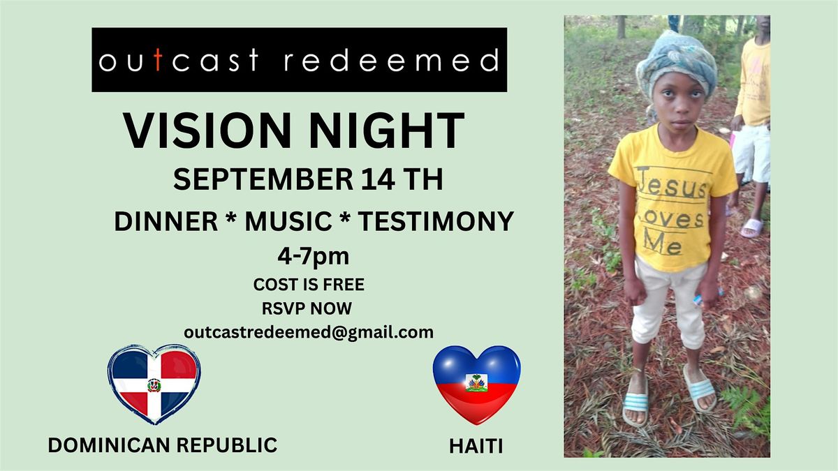 Outcast Redeemed Vision Night, 14 September | Event in Waukesha | AllEvents