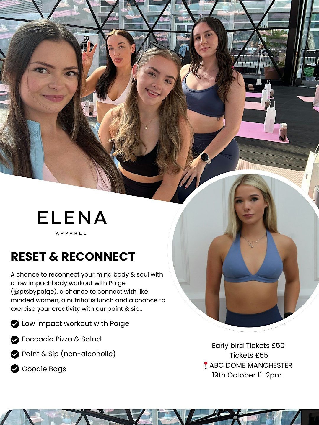 Womens Rooftop Autumn Reset & Reconect at the ABC Dome with Elena Apparel, 19 October | Event in Manchester