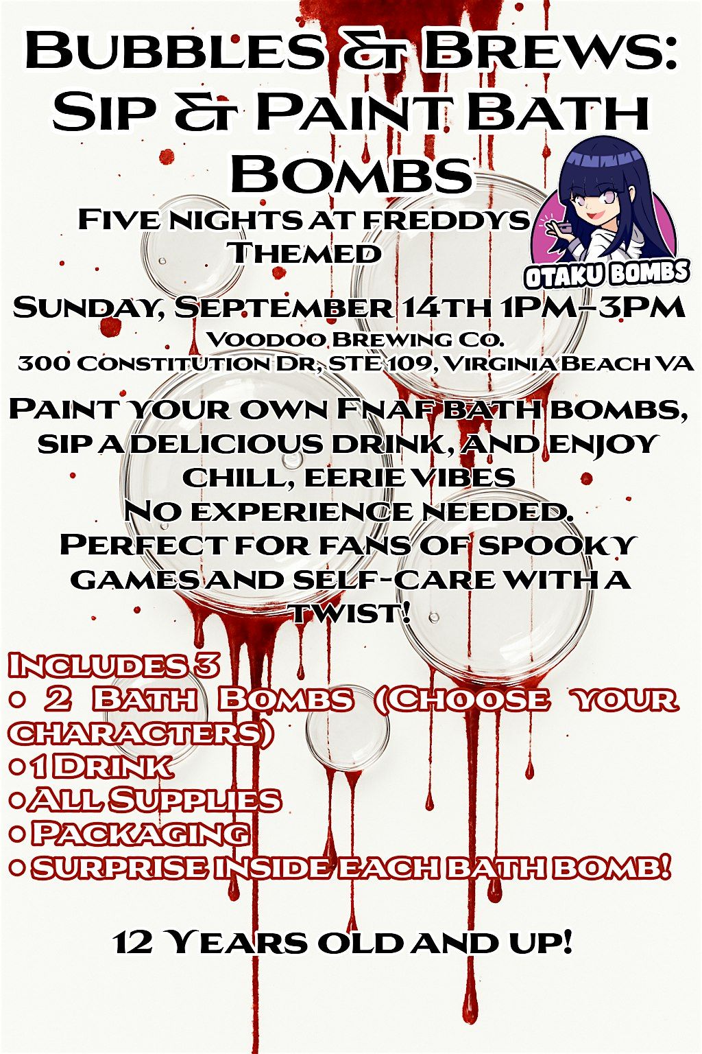 Bubbles & Brews: Sip & Paint Bath Bombs, 14 September | Event in Virginia Beach | AllEvents