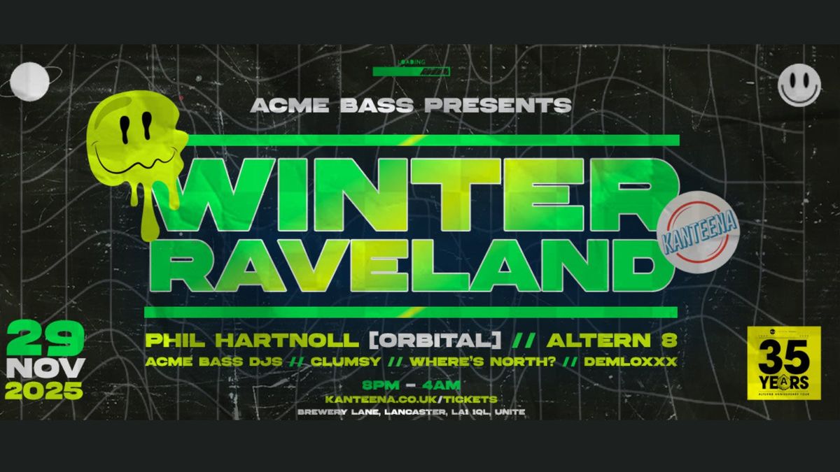 Phil Hartnoll // Altern 8 // Mark Archer // Acme Bass DJs + more!, 29 November | Event in Lancaster | AllEvents