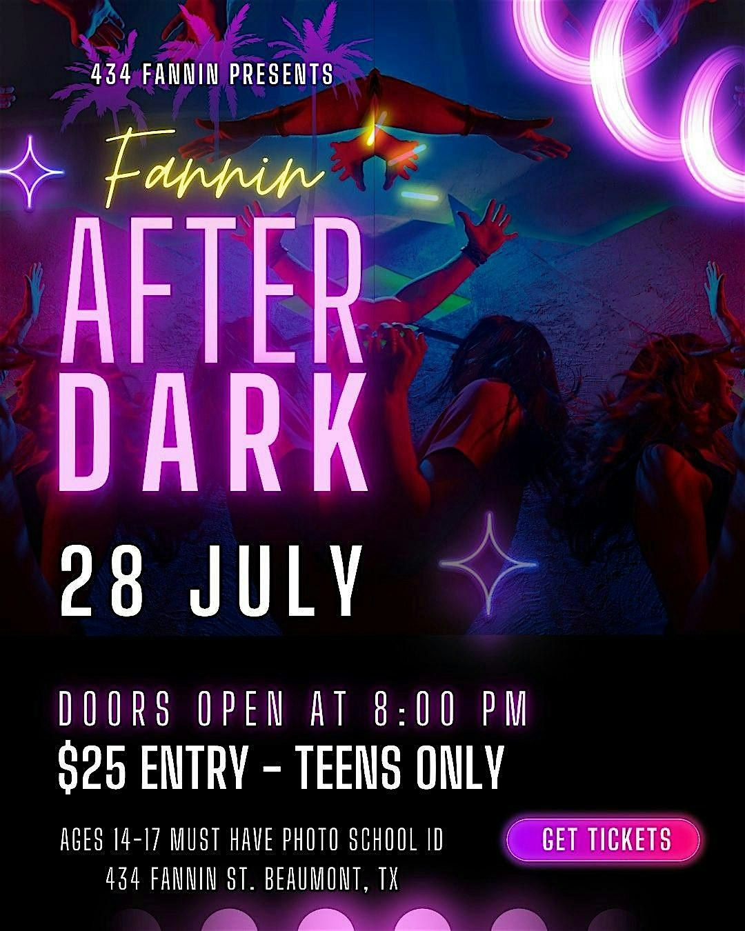 Fannin After Dark, 28 July | Event in Beaumont | AllEvents