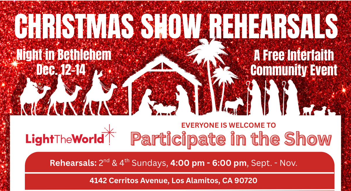 Community Christmas Performance Rehearsals, 9 November | Event in Los Alamitos | AllEvents