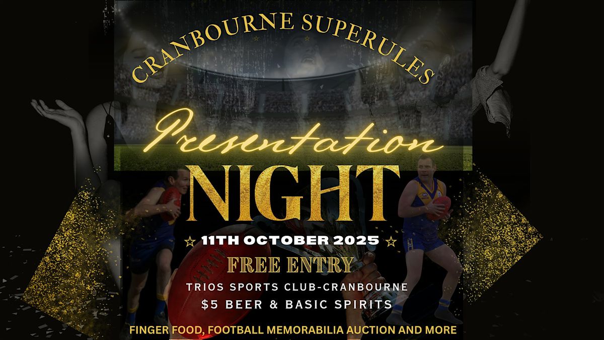 Cranbourne Superules Presentation Night, 11 October | Event in Cranbourne | AllEvents