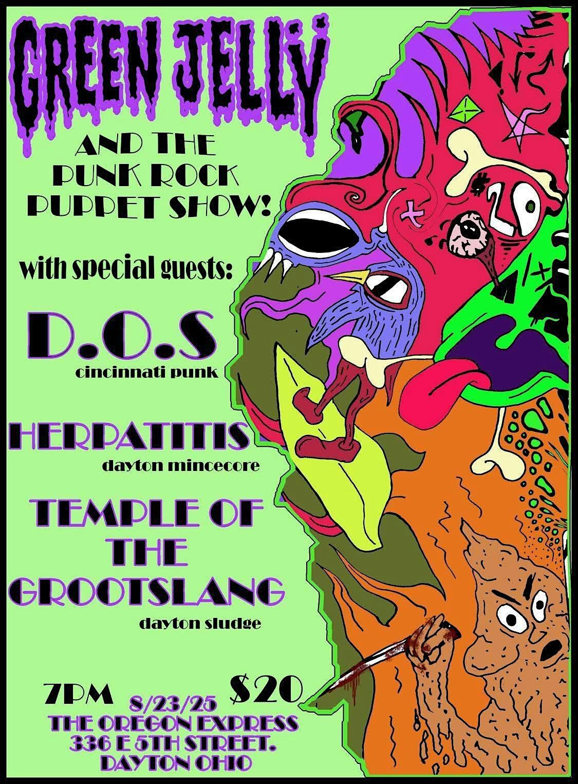 Green Jelly and The Punk Rock Puppet Show, 23 August | Event in Dayton | AllEvents