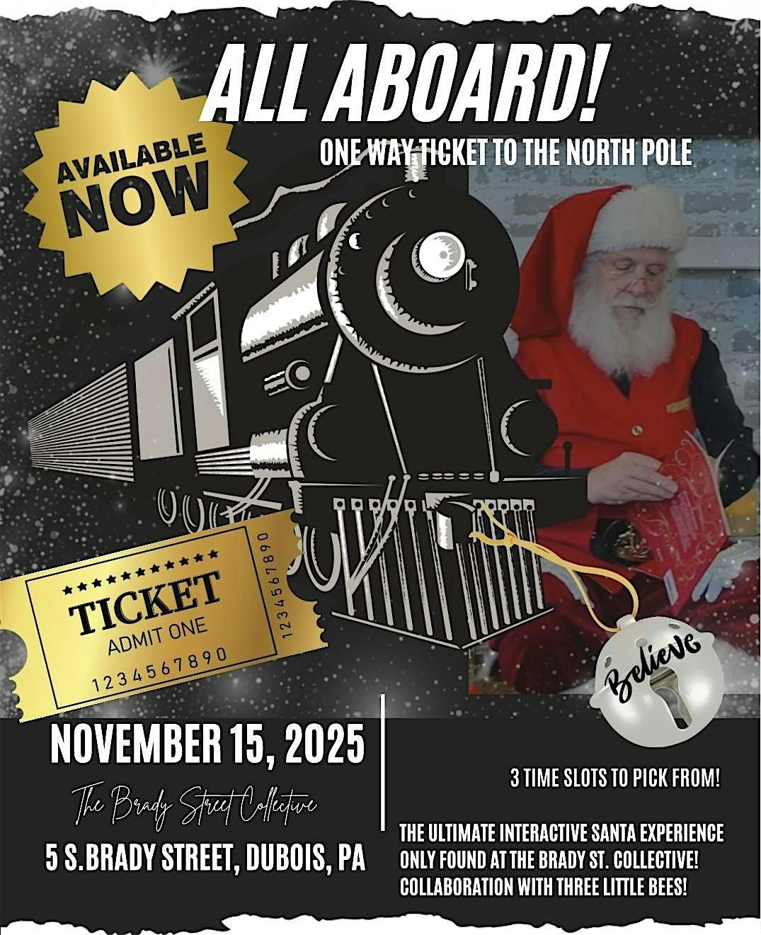 All Aboard, North Pole Experience, 15 November | Event in DuBois | AllEvents