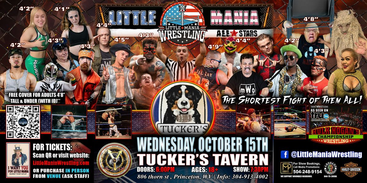Princeton, WV - Little Mania Mini Wrestling @ Tucker's Tavern, 15 October | Event in Princeton | AllEvents