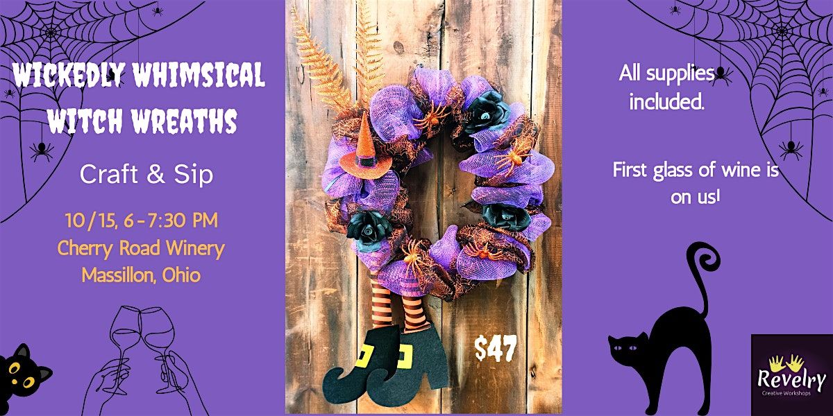Wickedly Whimsical Witch Wreaths, 15 October | Event in Massillon | AllEvents