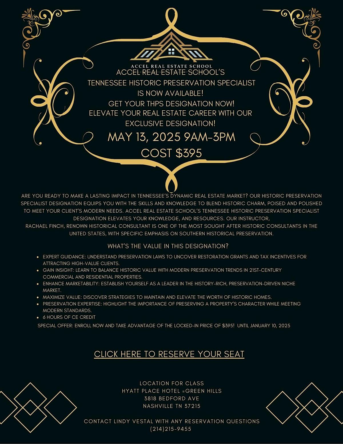 Tennessee Historic Preservation Specialist Designation for Realtors | Event in Nashville | AllEvents