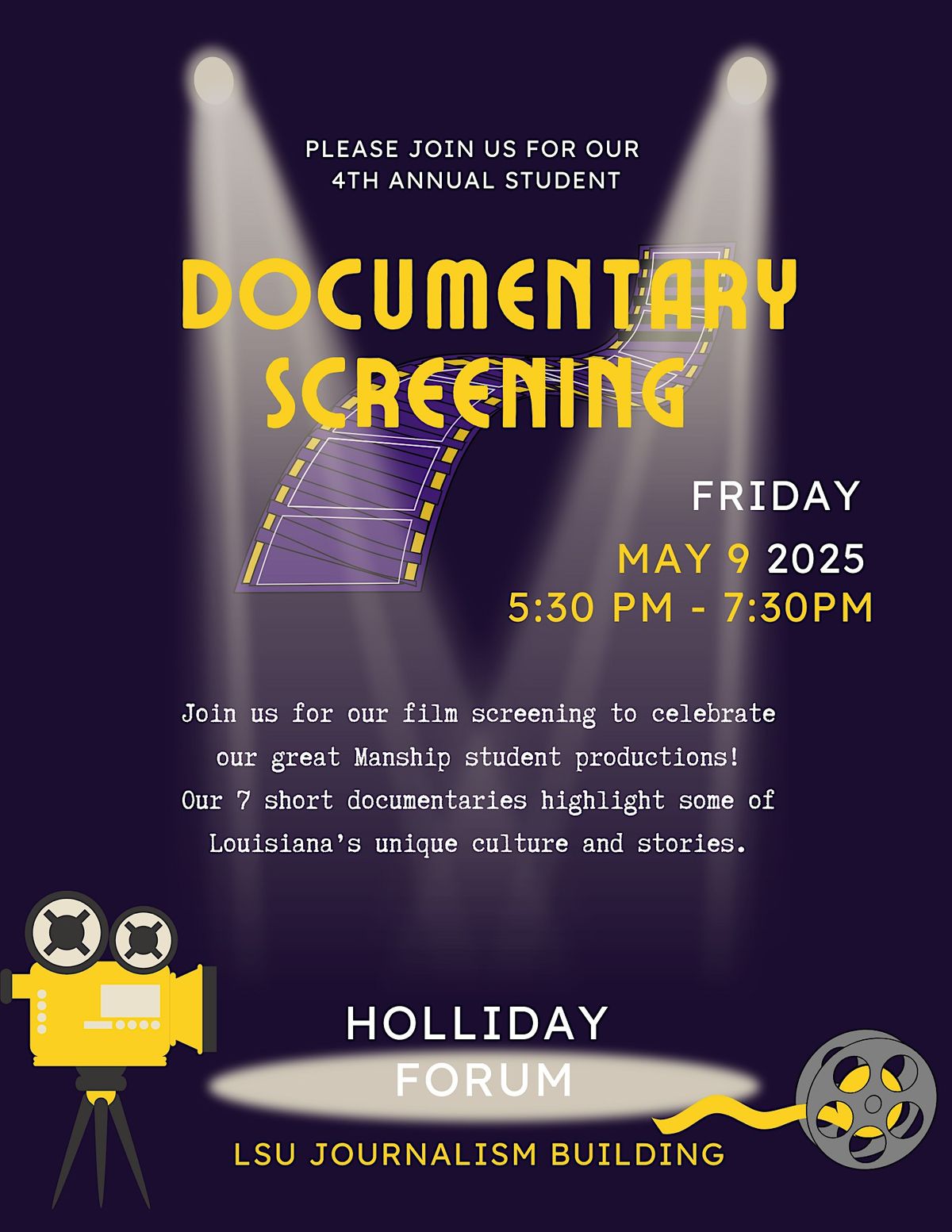 4th Annual Student Documentary Screening | Event in Baton Rouge | AllEvents