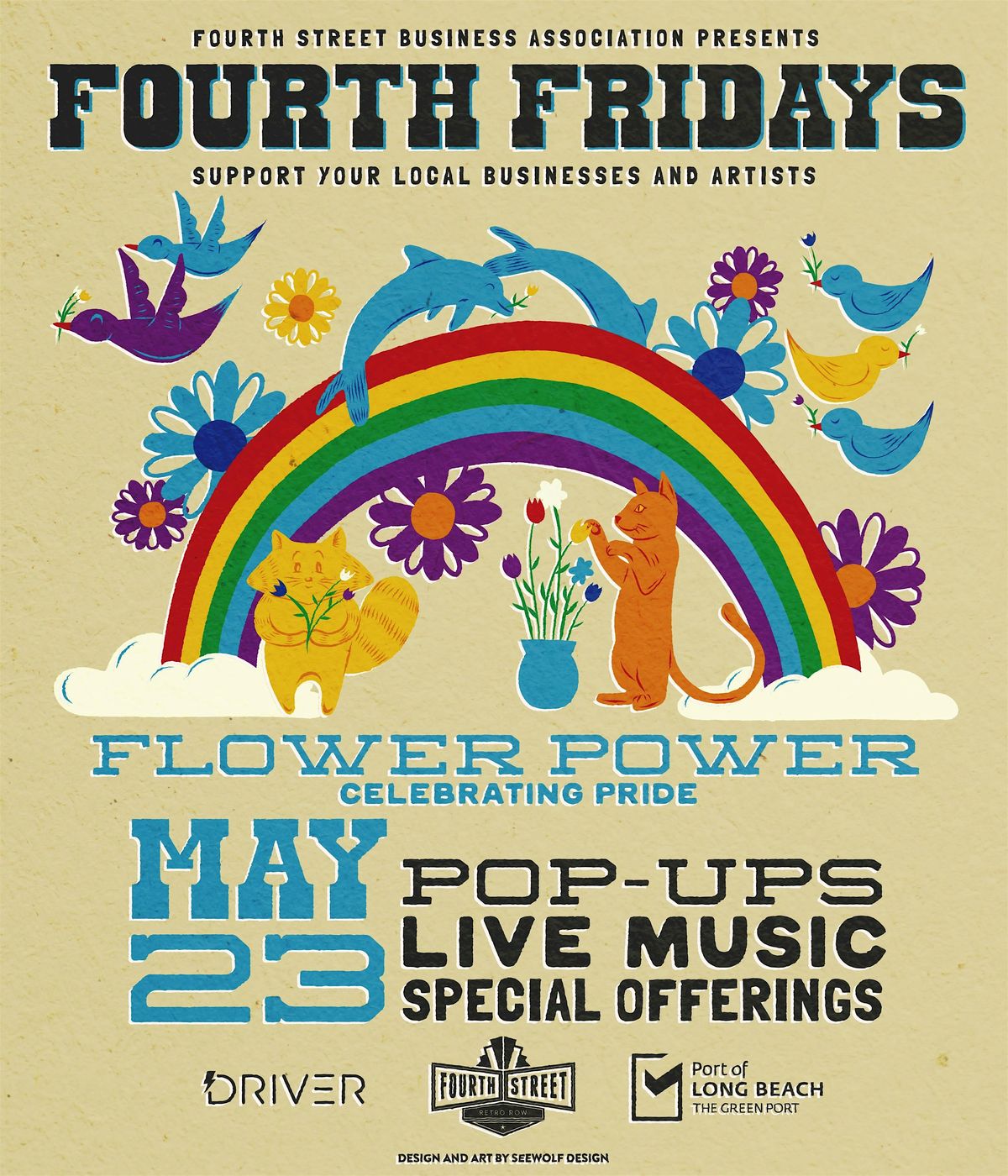 Fourth Friday - Flower Power!, 23 May | Event in Long Beach | AllEvents