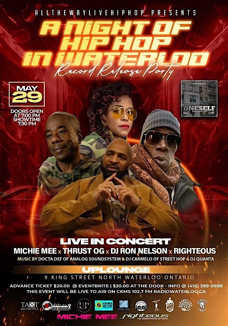 A NIGHT OF HIP HOP IN WATERLOO - Record Release Party, 29 May | Event in Waterloo | AllEvents