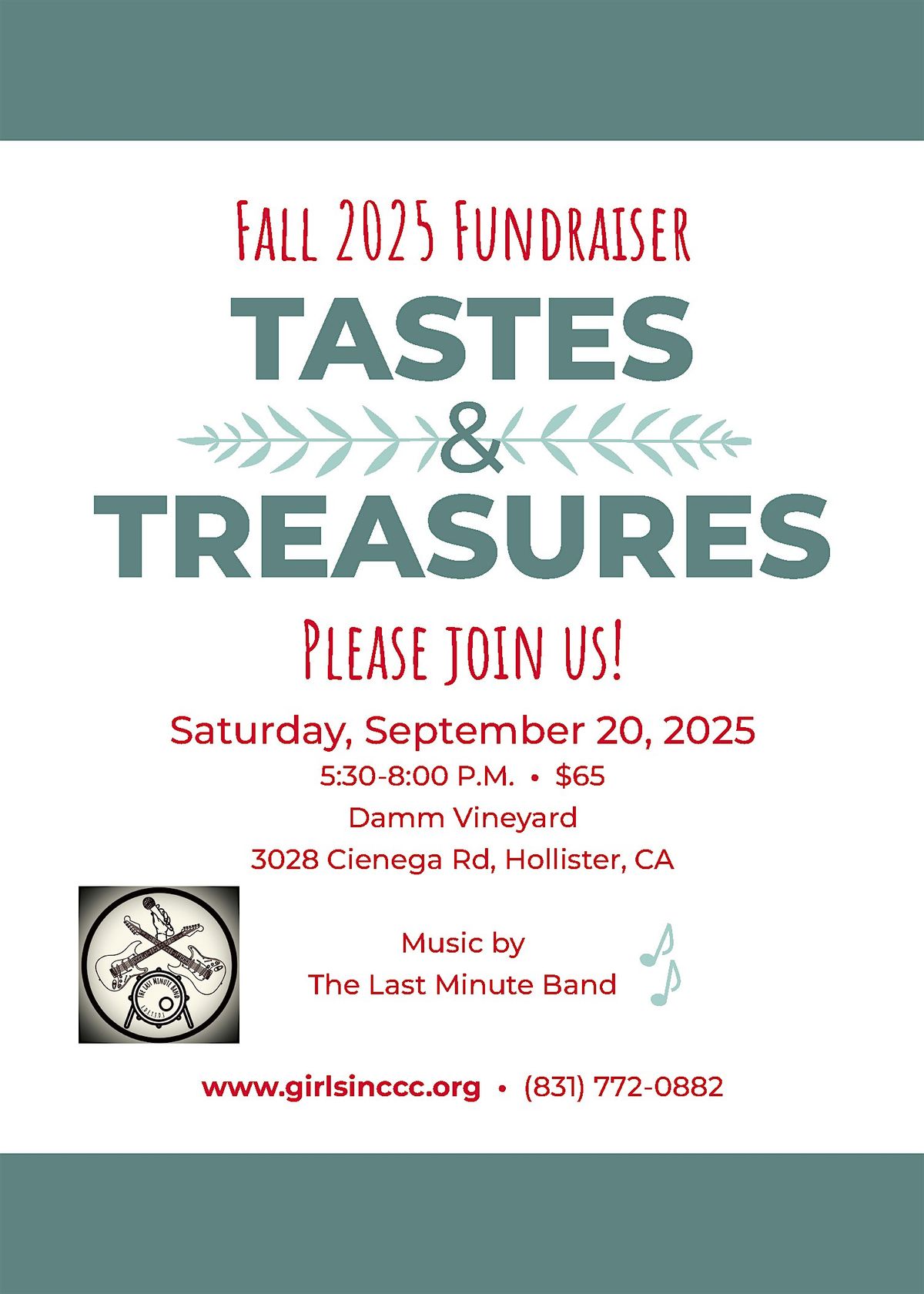 Tastes & Treasures 2025, 20 September | Event in Hollister | AllEvents