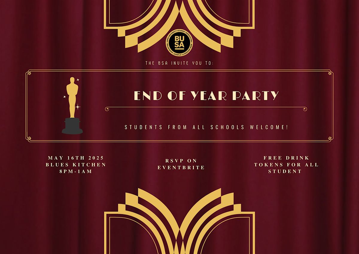 End of Year Party, 14 May | Event in Manchester | AllEvents