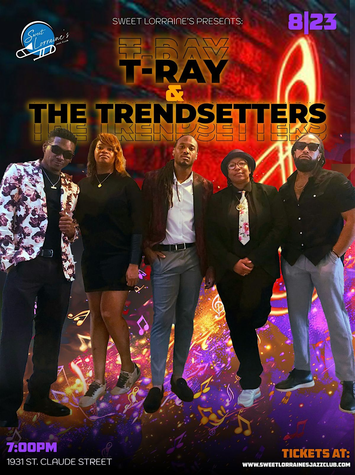 T-Ray & The Trendsetters, 23 August | Event in New Orleans | AllEvents