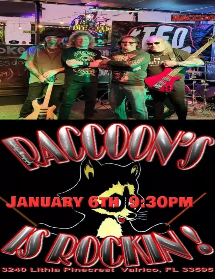 KTFO Rockin Raccoons , Raccoons Bar and Grill, Valrico, 6 January to 7
