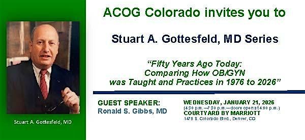 Stuart A Gottesfeld MD Series 2026, 21 January | Event in Denver | AllEvents