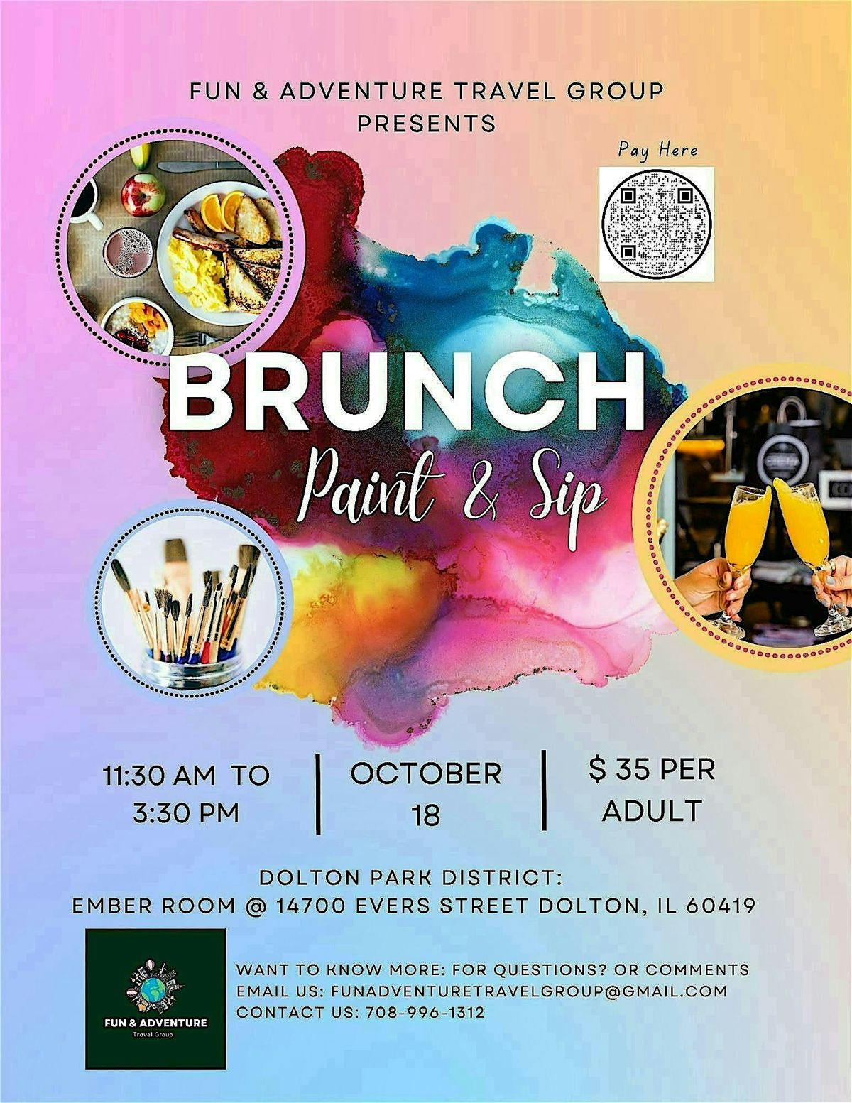 October Paint & Sip Brunch, 18 October | Event in Dolton | AllEvents