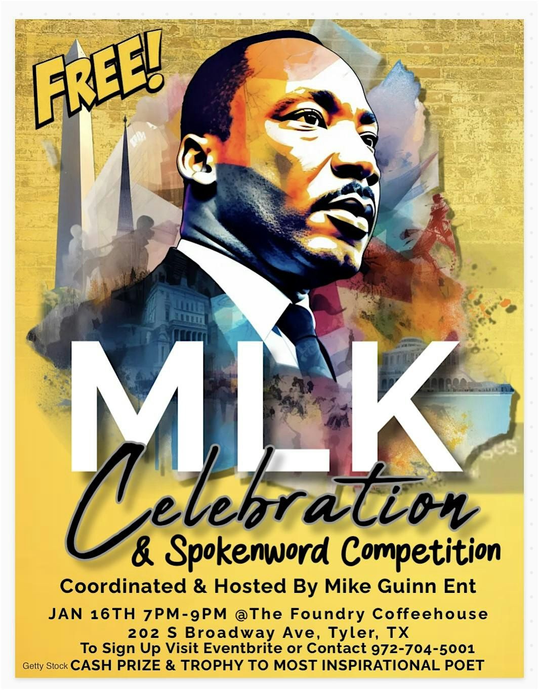 5TH ANNUAL EAST TEXAS MLK SPOKENWORD CONTEST & OPEN MIC, 16 January | Event in Tyler | AllEvents