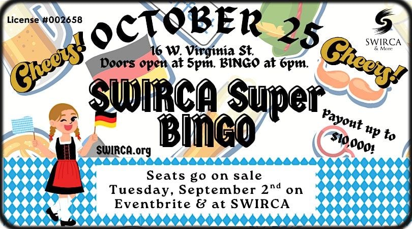 SWIRCA & More Super BINGO, 25 October | Event in Evansville | AllEvents