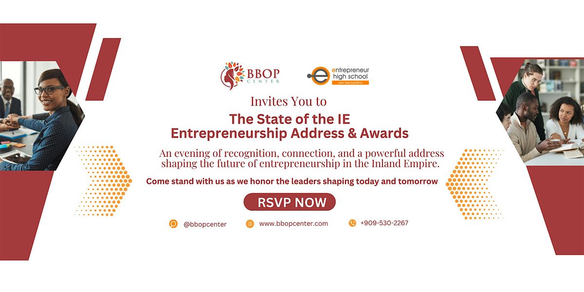State of the Inland Empire Entrepreneurship Address & Awards, 23 August | Event in Highland | AllEvents