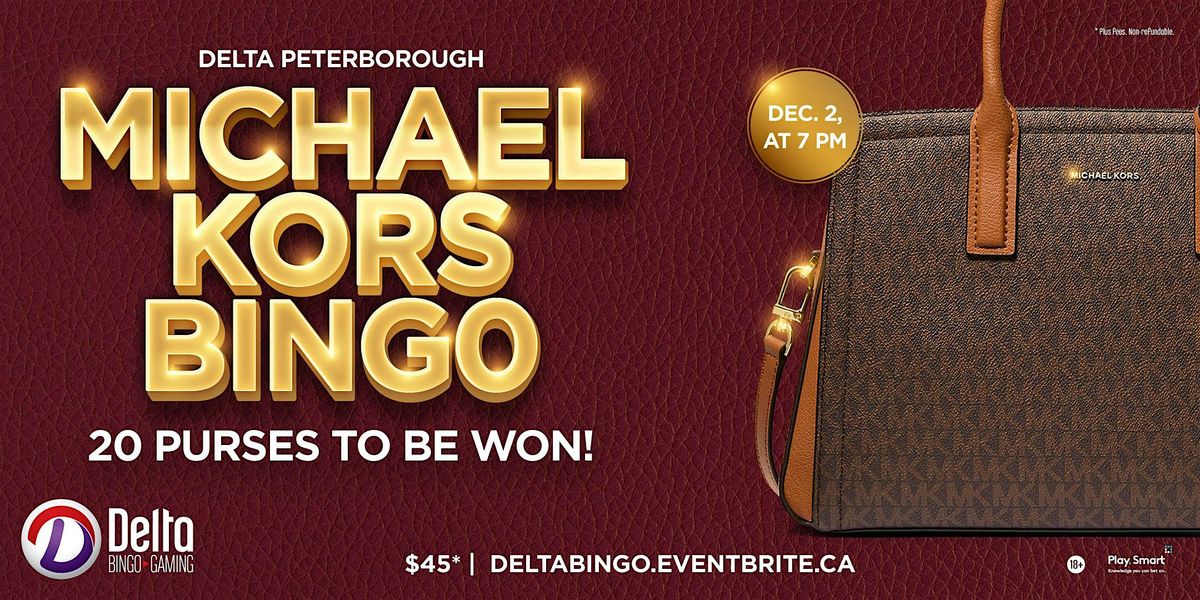 Delta Peterborough: Michael Kors Bingo, 2 December | Event in Peterborough | AllEvents