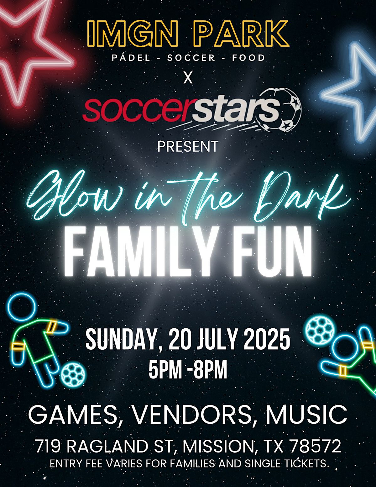 Glow in the Dark Family Festival, 20 July | Event in Mission | AllEvents