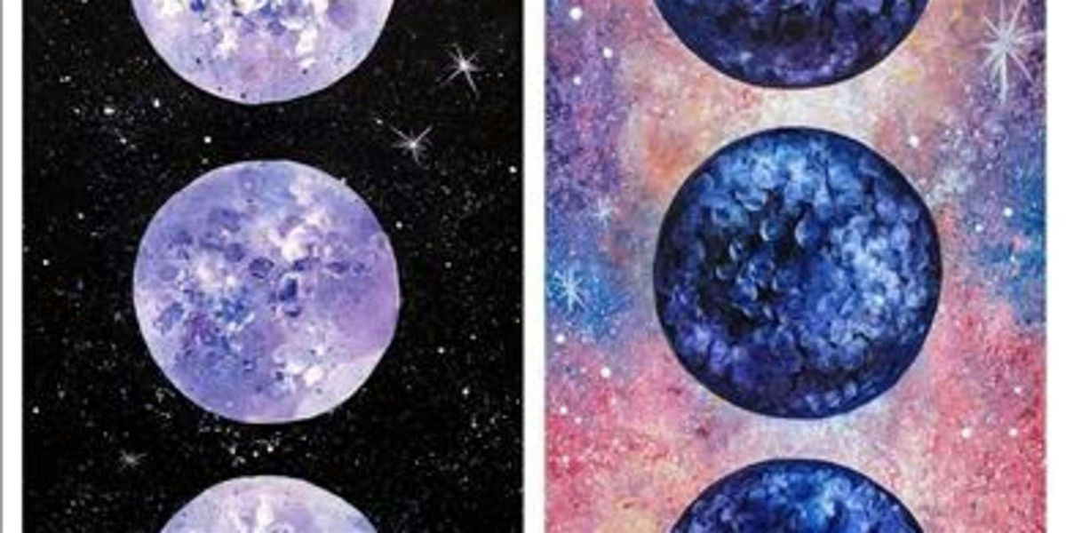 Beautiful Phases of the Moon - Paint and Sip by Classpop!™, 12 July | Event in Austin | AllEvents