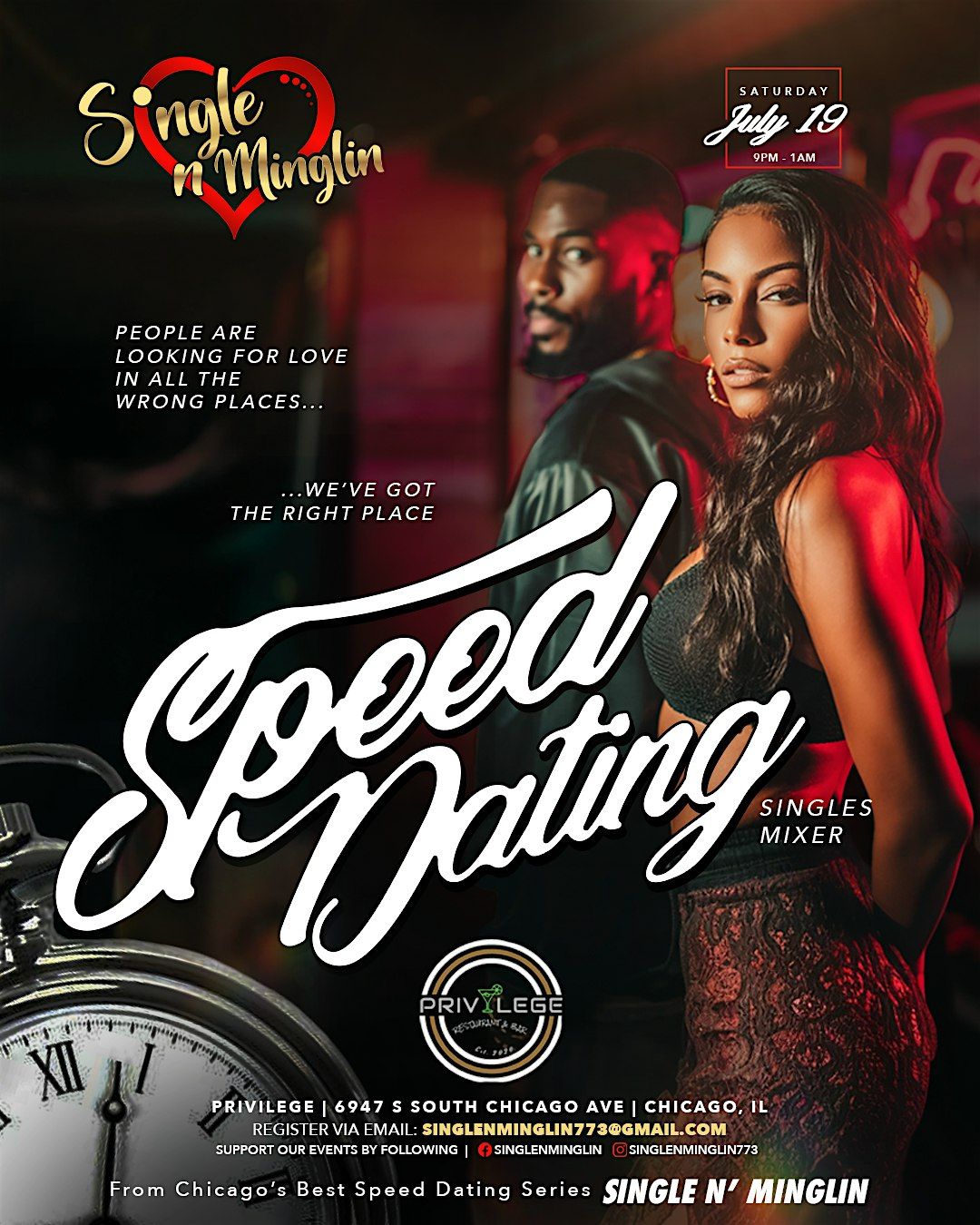 Single N Minglin “Speed Dating Event “, 23 August | Event in Chicago | AllEvents