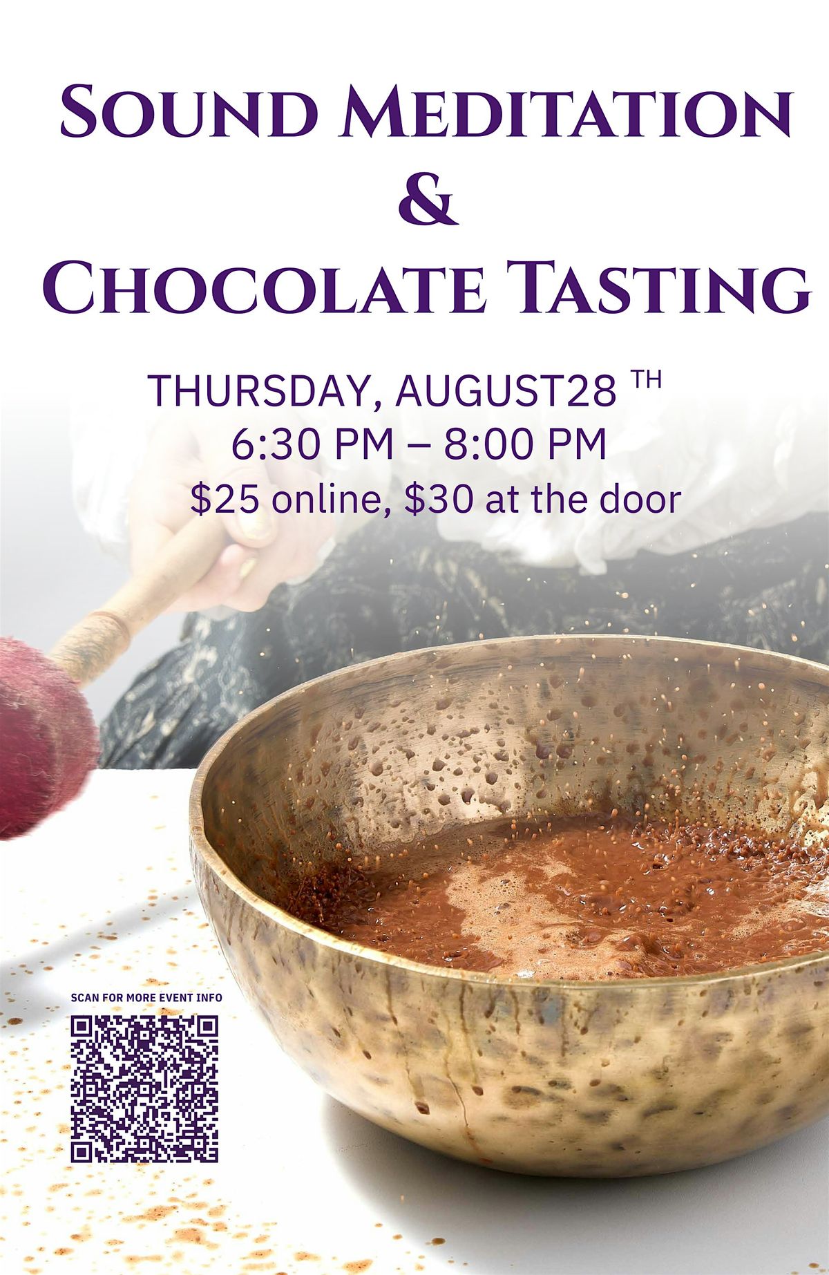 SOMA Sound Meditation and Chocolate Tasting, 28 August | Event in Chicago | AllEvents