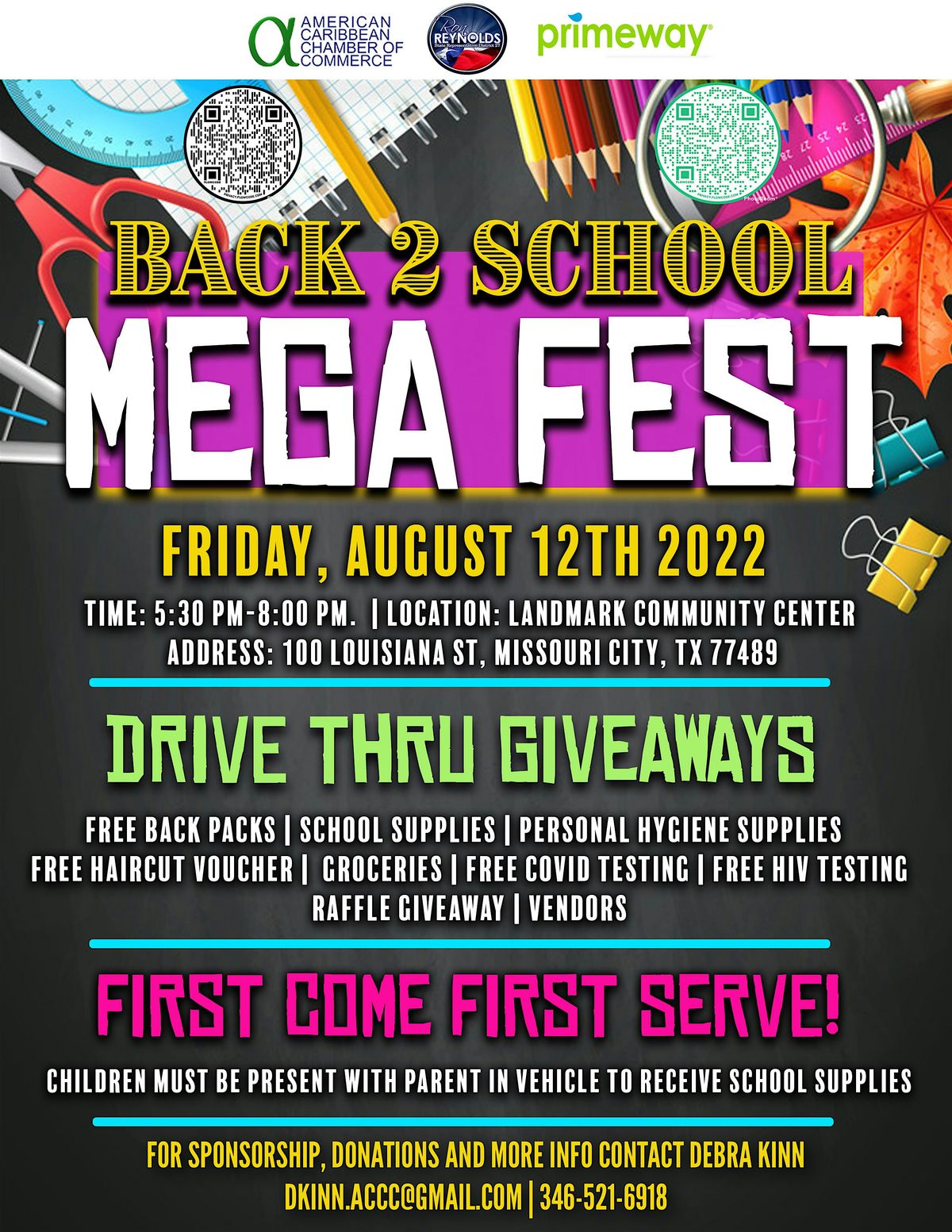**6th ANNUAL BACK 2 SCHOOL MEGA FEST**, 8 August | Event in Missouri City | AllEvents