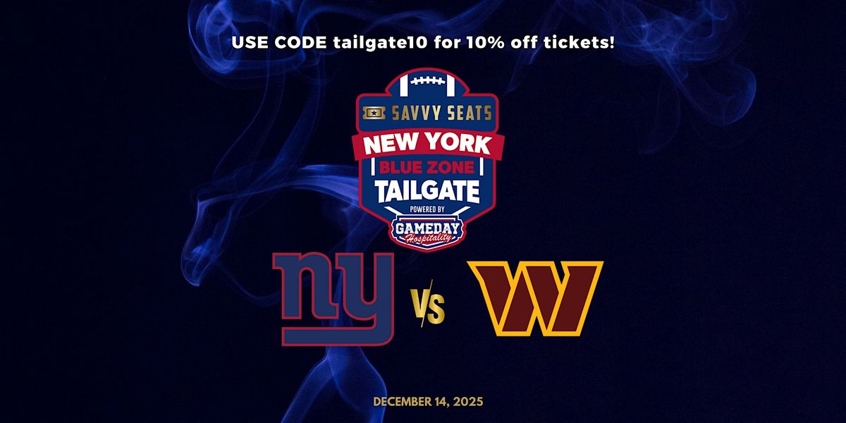 Giants vs. Commanders Tailgate at MetLife – Food, Drinks & Game Day Vibes!, 14 December | Event in East Rutherford