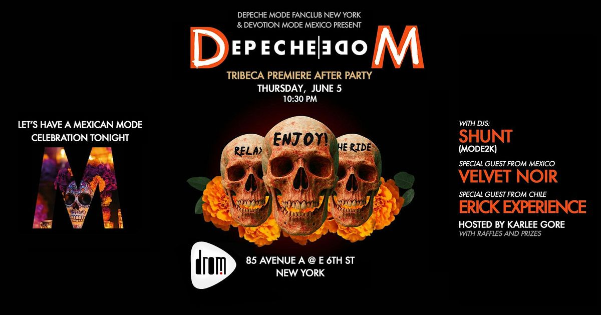 Depeche Mode: M- Tribeca Premiere AfterParty, 5 June | Event in New York | AllEvents