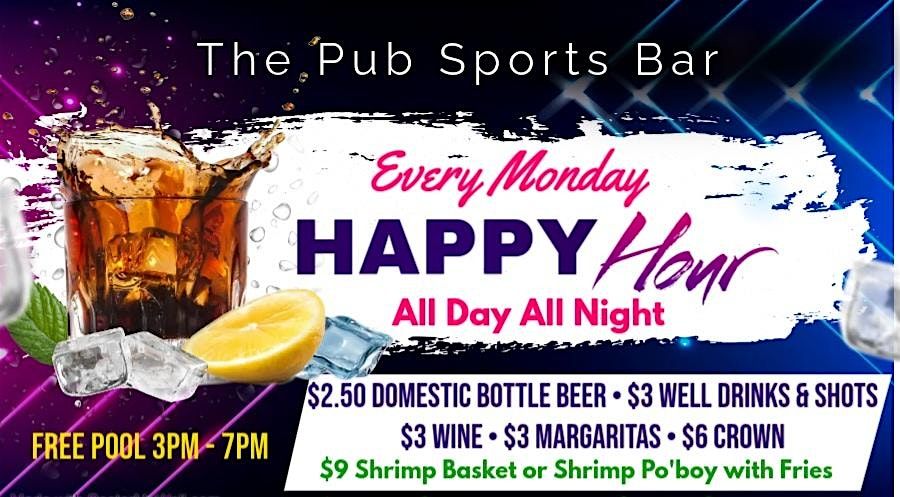 All Day Happy Hour | Event in D'Iberville | AllEvents