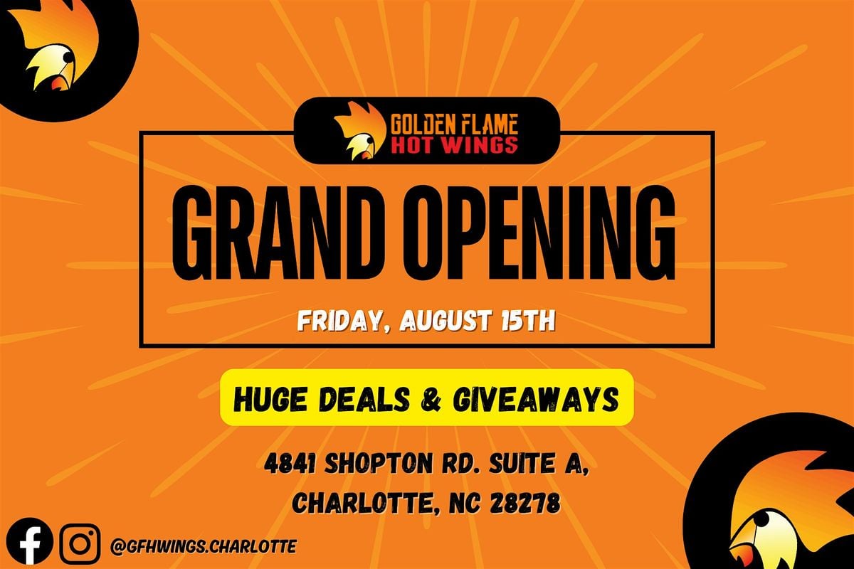 Grand Opening Extravaganza, 15 August | Event in Charlotte | AllEvents