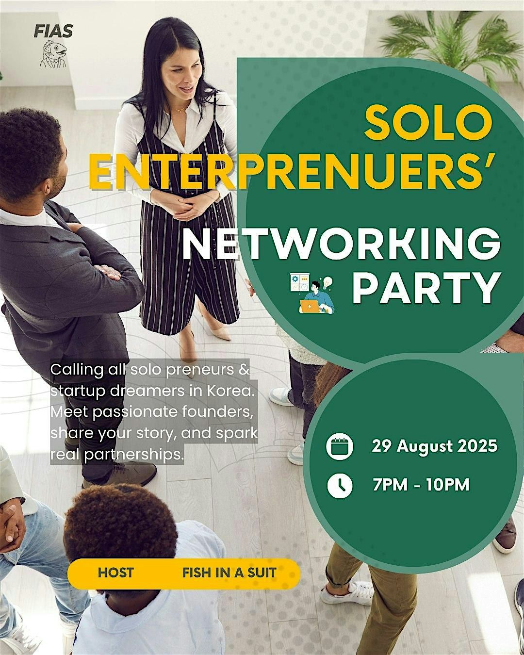 Solo Entrepreneurs’ Networking Party, 29 August | Event in 강남구 | AllEvents