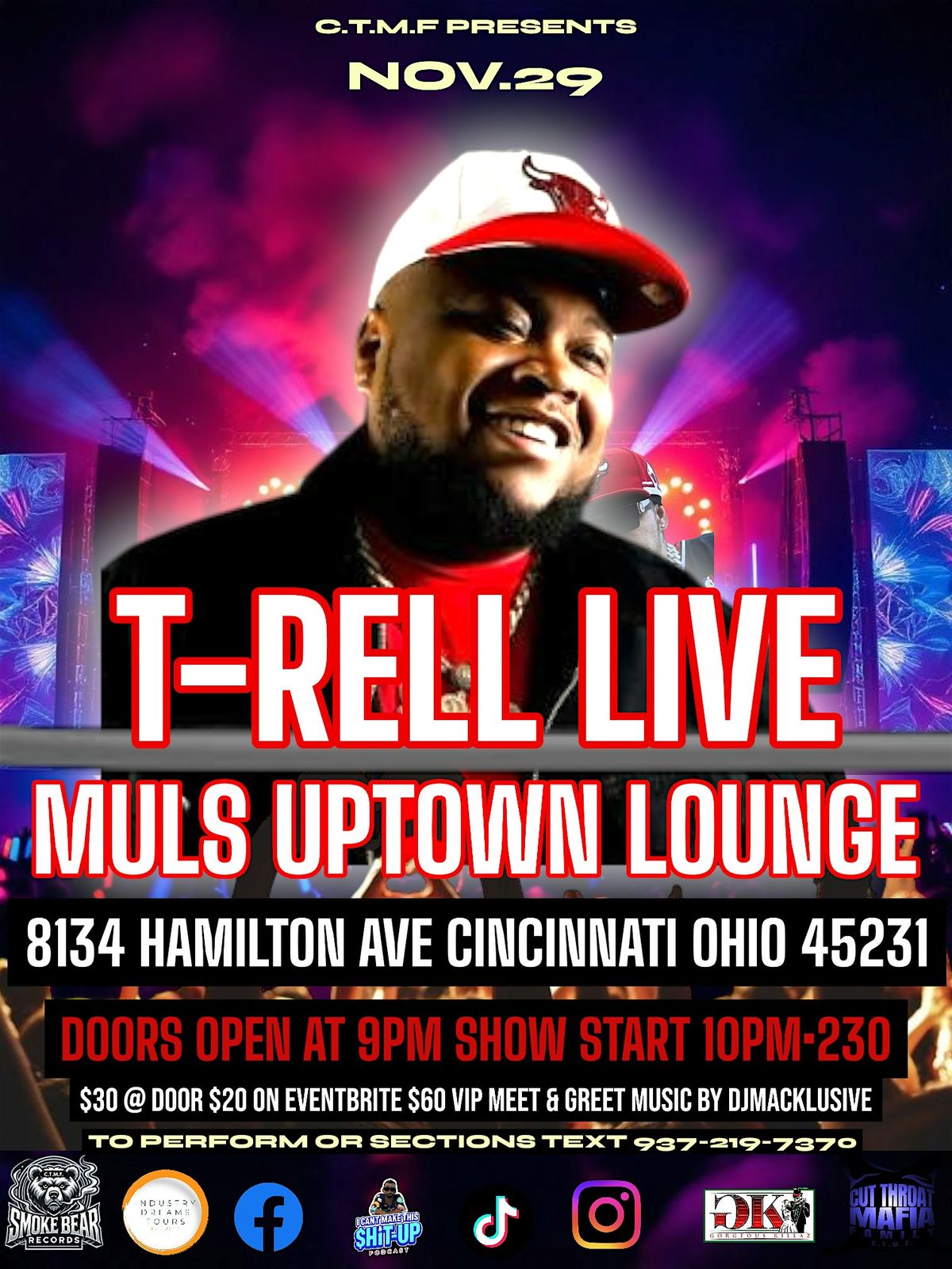 T-RELL LIVE, 29 November | Event in Cincinnati | AllEvents
